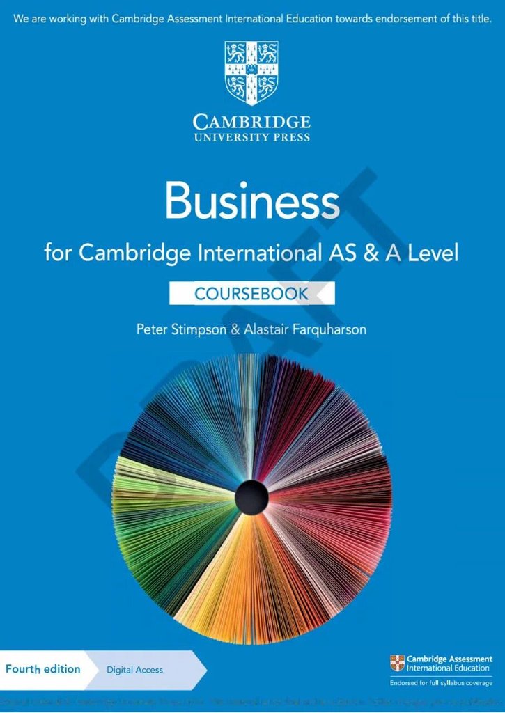 Cambridge International AS and A Level Business — обложка