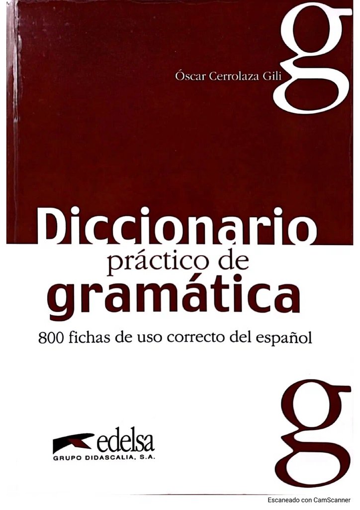 Diccionario práctico de gramática — обложка