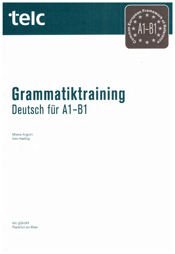 Grammatiktraining Deutsch für A1-B1 — обложка